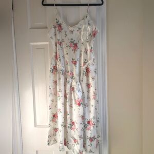 Vintage 90s Victoria's Secret Gold Label Floral Slip Dress Lingerie L